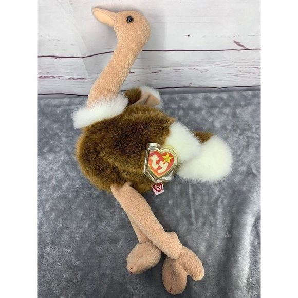 Ty Beanie Stretch The Ostrich 16 Inch Plush Toy - Picture 5 of 10